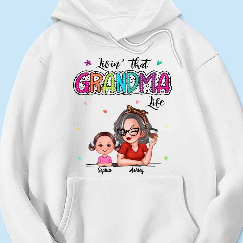 Livin' That Grandma Life Summer Vibe Dalmatian Dots Sassy Woman & Kids Personalized Shirt