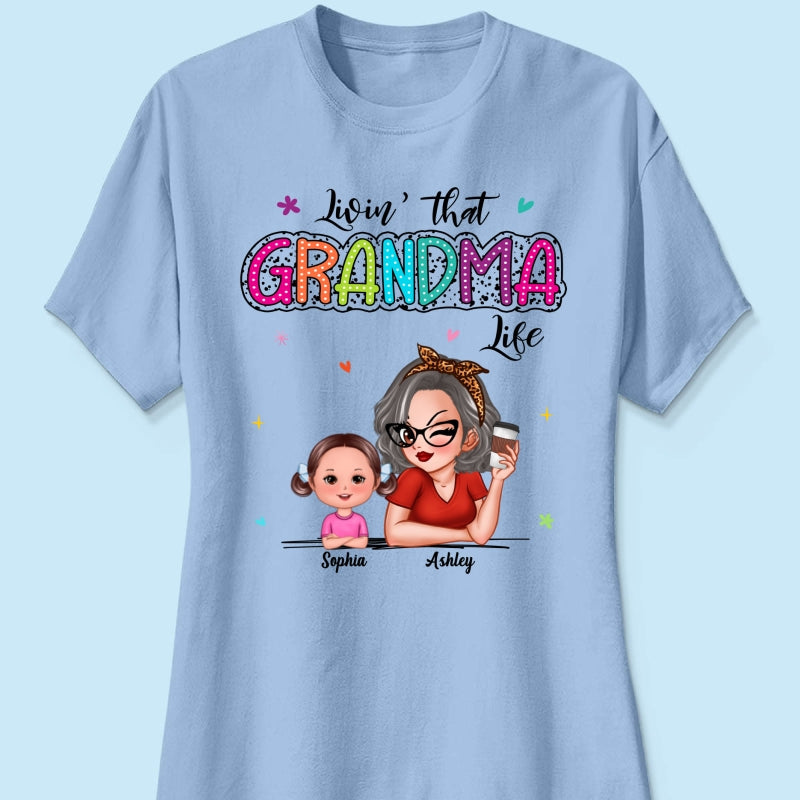 Livin' That Grandma Life Summer Vibe Dalmatian Dots Sassy Woman & Kids Personalized Shirt