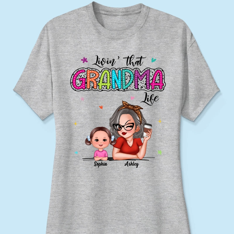 Livin' That Grandma Life Summer Vibe Dalmatian Dots Sassy Woman & Kids Personalized Shirt