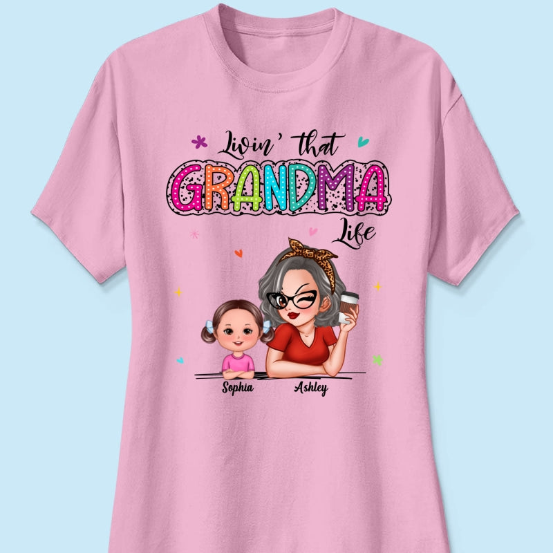 Livin' That Grandma Life Summer Vibe Dalmatian Dots Sassy Woman & Kids Personalized Shirt